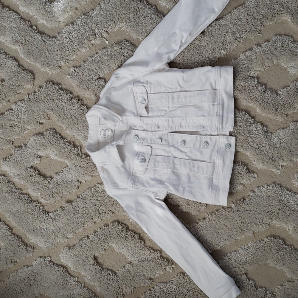 White Denim Jacket Jean Jacket by 1901 from Nordstrom, Size Small